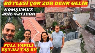 KOMŞUMUZ ACİL TAŞ EVİNİ SATIYOR  BÖYLESİ ZOR DENK GELİR  ÖZENLE YAPILMIŞ EŞYALI TAM BİR KÖY EVİ [upl. by Zildjian]