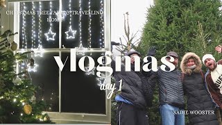 christmas tree farm amp travelling home  vlogmas day one [upl. by Colinson]