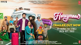 Honeymoon ਹਨੀਮੂਨ Trailer  Gippy Grewal Jasmin Bhasin  Amarpreet Harman Baweja  Bhushan Kumar [upl. by Fitalludba351]