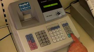 How to program tax or vat onto your cash register Sharp XEA203  XEA203  XEA303  XEA303 [upl. by Prakash]