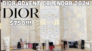 Dior Advent Calendar 2024⭐️  750 Dior Advent Calendar WORTH IT [upl. by Mctyre]