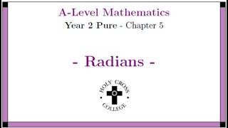 MATHS Y2 PURE CHAPTER 5 5 4 Areas of Sectors and Segments [upl. by Ferguson]