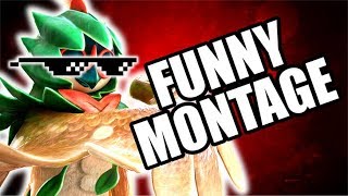 FUNNY MONTAGE NEW Pokken Tournament DX Funny Moments Gameplay [upl. by Ahsinotna]