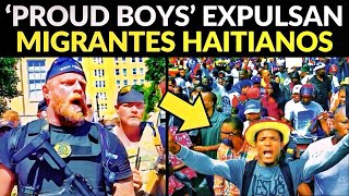 ESTADOUNIDENSES TOMAN LAS CALLES PARA EXPULSAR MIGRANTES HAITIANOS [upl. by Edals]