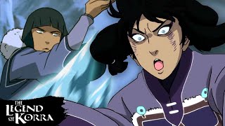 Every Eska amp Desna Fight Scene in The Legend of Korra  Avatar [upl. by Imalda533]