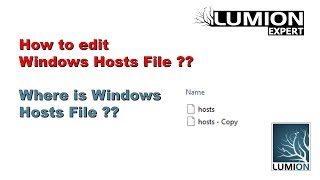 How to edit windows hosts file where is windows hosts file [upl. by Cyndi]