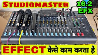 Studiomaster Diamond Club 162 Efx Mic Setting करना सीखें  162 Efx Eco kaise Use Kare  Dj Rock [upl. by Jewel219]