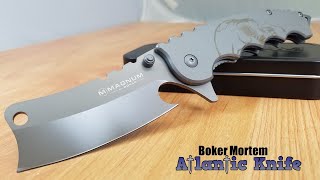 BOKER MAGNUM MORTEM FOLDING CLEAVER POCKET KNIFE 01RY217 [upl. by Dre]