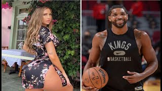 Tristan Thompson’s Bombshell baby mama Maralee Nichols selfie in expansive Maserati [upl. by Phedra]