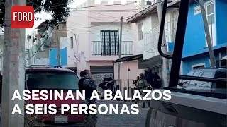 Ataque a balazos deja 6 muertos y 2 heridos en Tlaquepaque Jalisco  Las Noticias [upl. by Elon682]