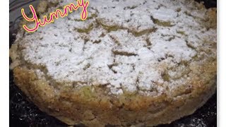 ♥RhabarberKuchen Low Carb ♥ blitzschnell ♥ gesund ♥ einfach♥ [upl. by Deuno248]