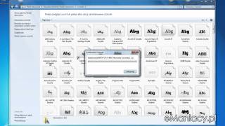 Jak instalować nową czcionkę do Windows 7 [upl. by Marigolda]