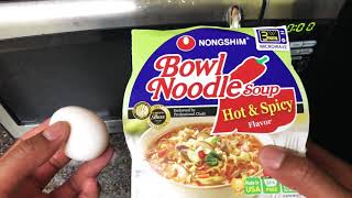 How to make Ramen Noodles with egg in microwave [upl. by Yoho]