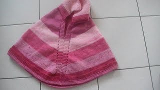 tuto 3 pancho avec capuche au tricot [upl. by Akila]