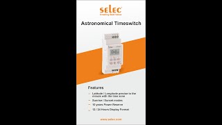 Selec Astronomical Time Switch ATS2M11 Features and Applications [upl. by Ridglea]