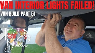 self build campervan vw crafter  interior light fix  van build  part 51  the crafty blinders [upl. by Ahsemrac]