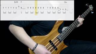 The Police  Roxanne Bass Cover Play Along Tabs In Video [upl. by Leirua]