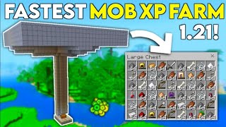 FASTEST 121 MOB XP FARM in Minecraft bedrock [upl. by Eenafets]