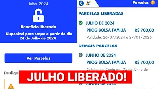 APLICATIVO BOLSA FAMÍLIA ATUALIZOU MÊS DE JULHO BENEFÍCIO LIBERADO [upl. by Nnahtur]