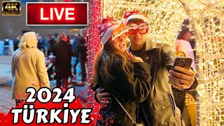 NEW YEAR IN ISTANBUL 2024 TÜRKİYE TAKSIM SQUARE 🇹🇷 4k [upl. by Ellezig]