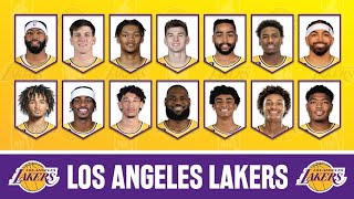 Update 14 Aug Los Angeles LAKERS Roster 20232024  Player Lineup [upl. by Atews]