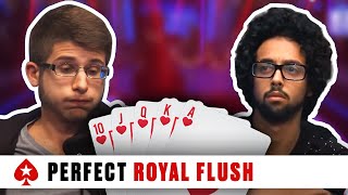 ROYAL FLUSH hits to win HUGE threeway pot ♠️ PCA 2016 Poker Event ♠️ PokerStars [upl. by Raamaj]