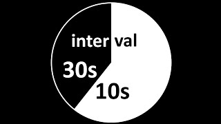 Interval Timer 30 Seconds  10 Seconds Rest Animated [upl. by Alioz]