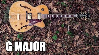 G Major Backing Track Acoustic Guitar  Winter Leaves [upl. by Suoivart]