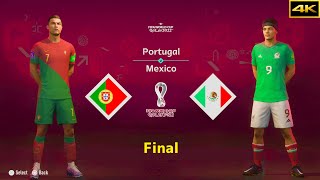 FIFA 23  PORTUGAL vs MEXICO  RONALDO vs JIMENEZ  FIFA WORLD CUP FINAL  4K [upl. by Magnum233]