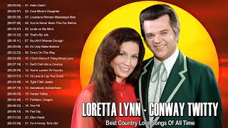 Conway Twitty and Loretta Lynn Greatest Hits Full Album  Conway Twitty Loretta Lynn Best Songs [upl. by Eliath]