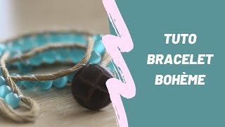 9 Tuto bracelet bohème ou wrap [upl. by Ykcim235]