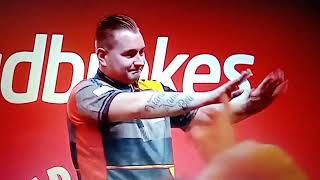 Dimitri Van den Bergh Walk on  Australian Darts Masters 2024 [upl. by Lainey]