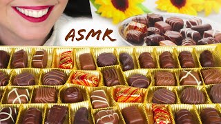 ASMR ASSORTED CHOCOLATE PRALINES  CHOCOLATE BOX REVIEW 🍫  Whispering Mukbang  Real Eating Sounds [upl. by Tanberg881]