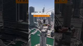 Worlds Longest Urban Zipline  Zipline over Dubai Marina  Free Meal Voucher  Activities in Dubai [upl. by Basile756]