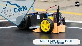 MiniSumo Bluetooth Amateur  I ELECON UNSAAC Cusco Perú [upl. by Annaira]