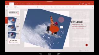 PowerPoint for Android tablet Getting started [upl. by Oraneg]