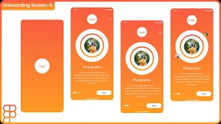 How to design onboarding screens in Figma  Onboarding Screens UIampUX design  Figma tutorial  05 [upl. by Naima]