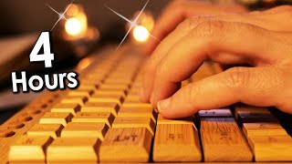 4 Hours ASMR Wooden Keyboard Typing 😴 [upl. by Leeke531]