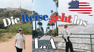 Die Reise geht los nach Los Angeles  Amerika Vlog 1 Amynatalie [upl. by Deeas]