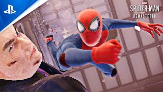 Miles Morales Great Responsibility Suit MOD vs Kingpin in SpiderMan Remastered PC Gameplay [upl. by Storm468]