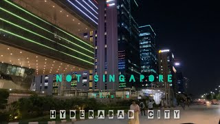 Knowledge City Hyderabad IT Buildings Night View Financial District  Wave Rock [upl. by Manning]