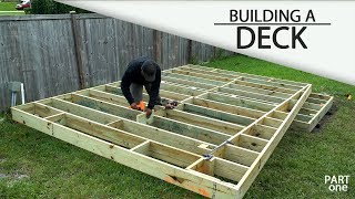 Building A Ground Level DECK  Part 1 [upl. by Ahseek384]