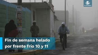 ¡Abrígate bien Dos frentes fríos traerán temperaturas de hasta 10 grados [upl. by Kissel382]