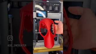 Printing Do3Ds Deadpool Helmet STL on Bambulab X1C Check the Incredible Fabric Detail on the Shell [upl. by Alial92]