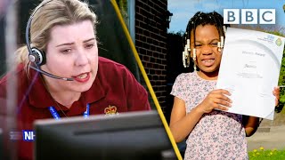 Fiveyearold dials 999 when she cant wake up Mum 😲💕 BBC [upl. by Ecyal]