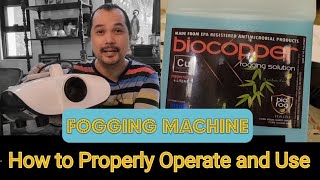 How to Use Electric Disinfecting Thermal Fogging Machine Sprayer [upl. by Monah]