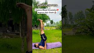 Yoga Asanas That Can Help With Hair Growth 💯 motivation success [upl. by Adnalram]