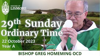 Catholic Mass Today 29th Sunday Ordinary Time 22 October 2023 Bishop Greg Homeming Lismore Australia [upl. by Oinigih]