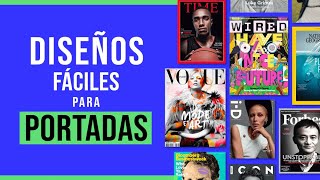 👉 Crea Diseños Fáciles de Portadas para Revistas 5 ejemplos ✅ [upl. by Sadinoel660]