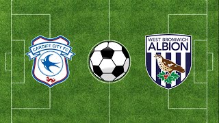 Cardiff vs West Brom  EFL Championship 2324  Football Simulation PES 21 [upl. by Amitie]